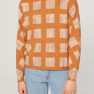 *NWT* Eckhaus Latta Lapped Long Sleeve - Brick - Size Large